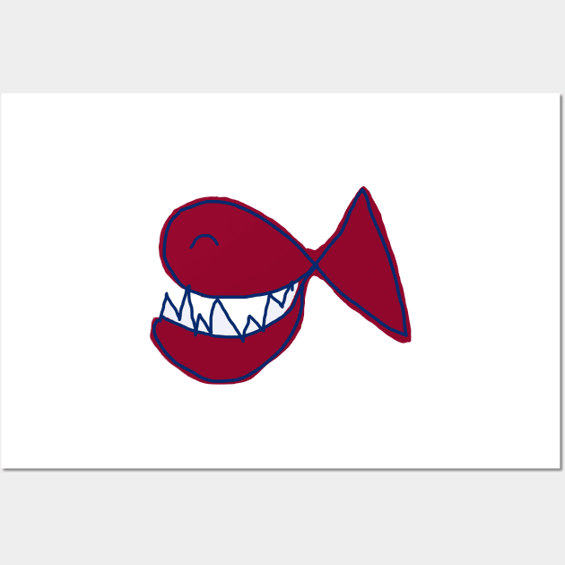 SMILING FISH Wall Art by NYWA-ART-PROJECT